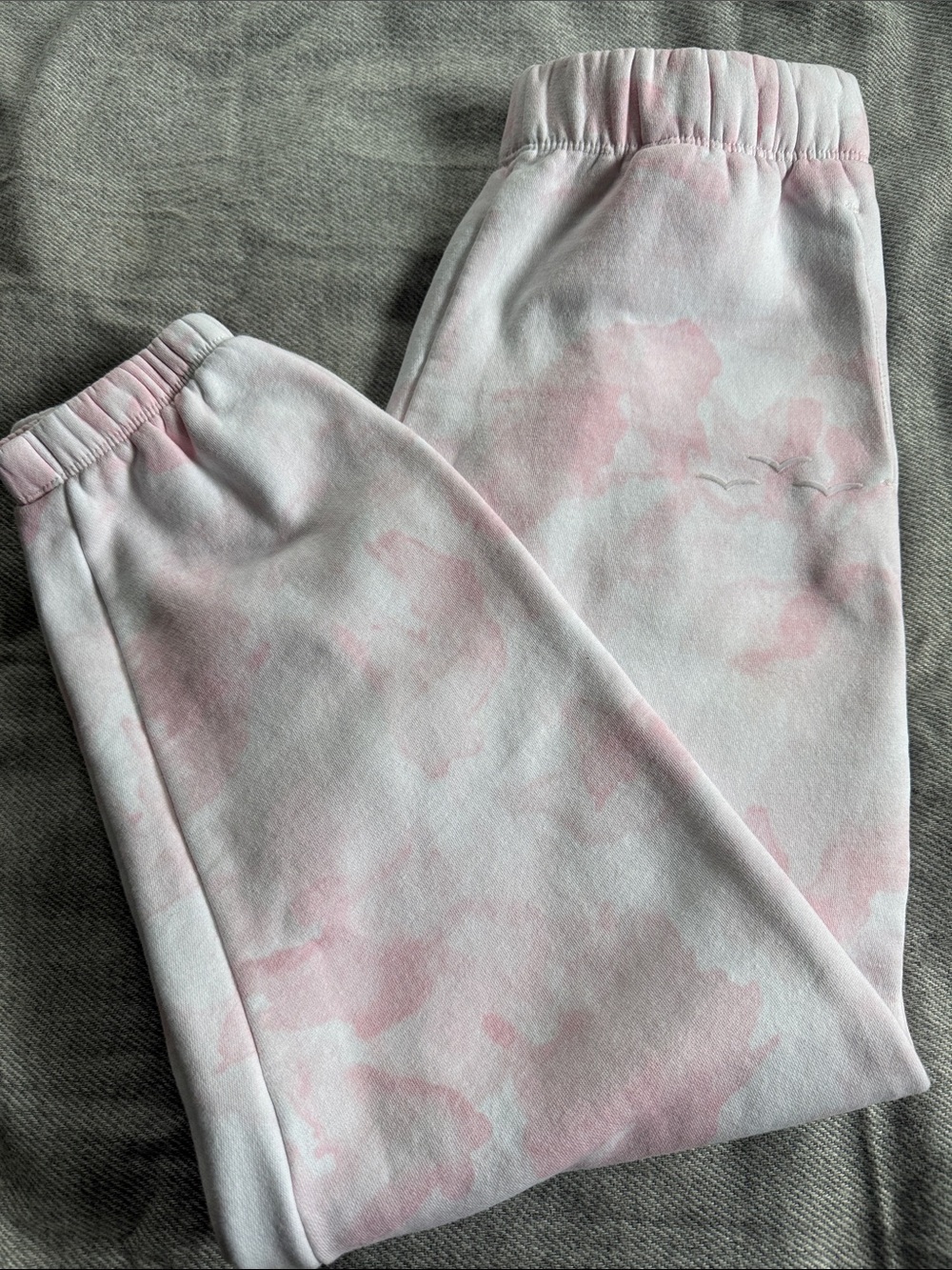 LAZY PANTS Pink and White Joggers